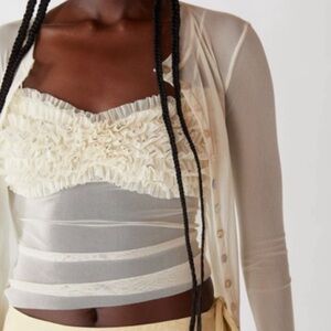 Orseund iris Frou Frou top in Ivory